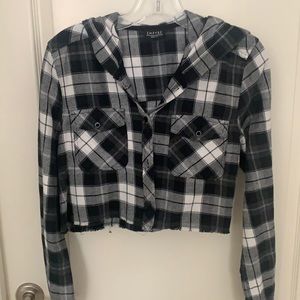 Flannel crop top - Size Medium